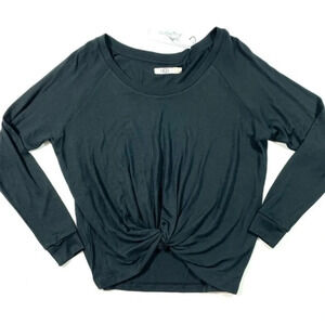 New UGG Womens Fallon Knot Front Top Black Size Small